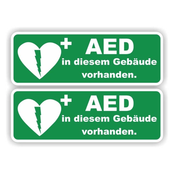 AED-Aufkleber in diesem Gebäude vorhanden (1392.73)
