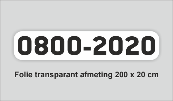 0800-2020 stickers (1000 stickers)
