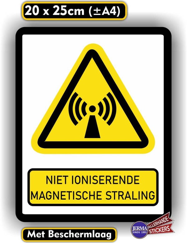 Magnetische straling ISO 7010 norm sticker (539.25)