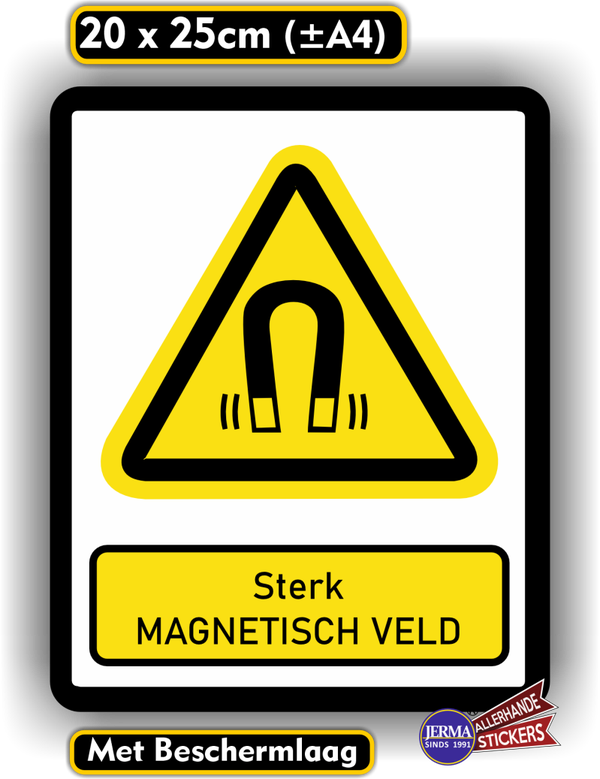 Sterk magnetisch  ISO 7010 norm stickers (545.25)