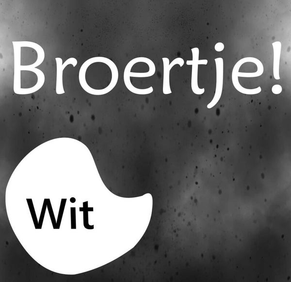 Geboorte sticker een Hoera een broertje wit (563.8)