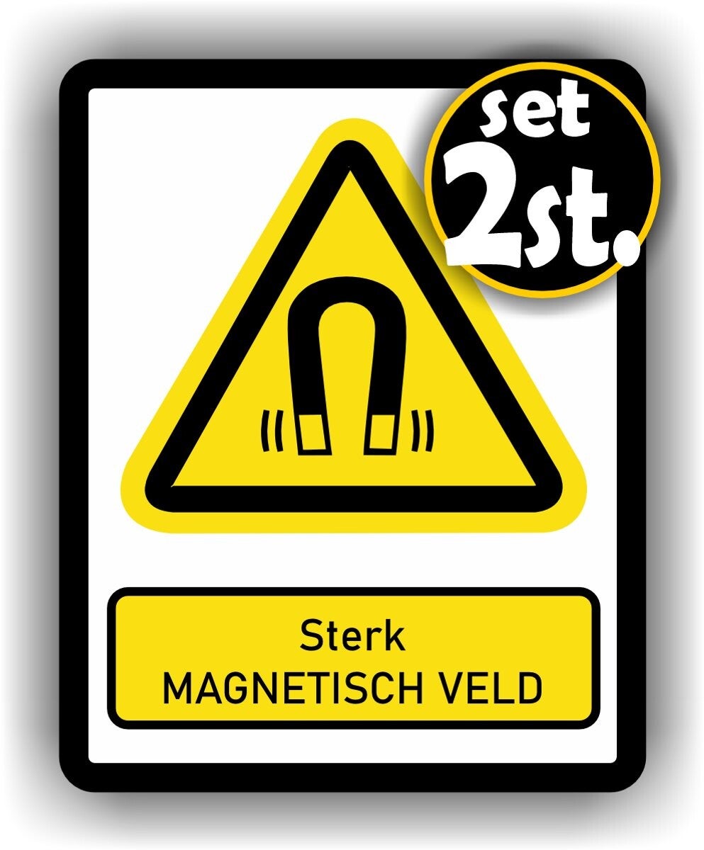 Sterk magnetisch  ISO 7010 norm stickers (547.la25)