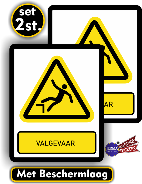Valgevaar sticker set (559.25)