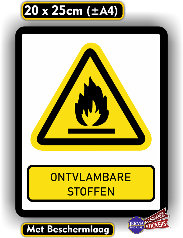 Vuur ISO 7010 norm sticker (635.27)