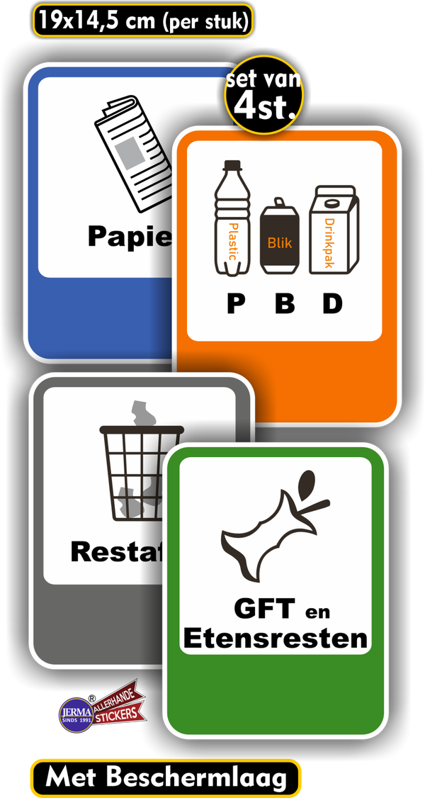 Kliko / Container recycling sticker XL (701.28)