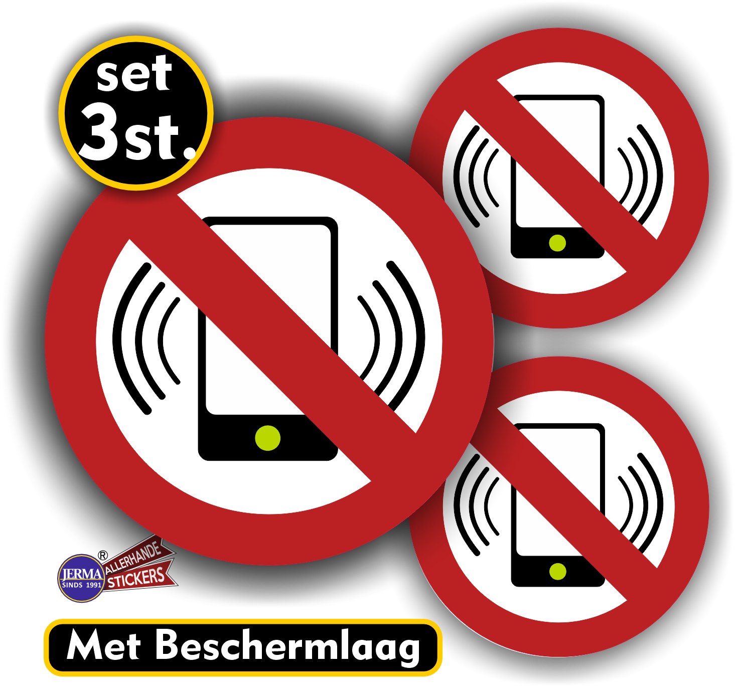 GSM telefoon uit - Sticker - set  (719.29)