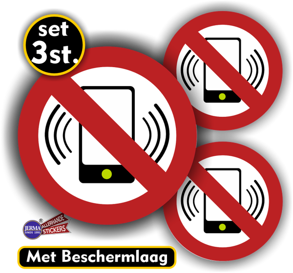 GSM telefoon uit - Sticker - set  (719.29)