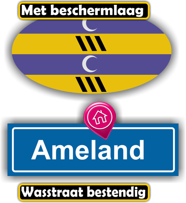 Ameland eilandvlag auto stickers. (811.31)