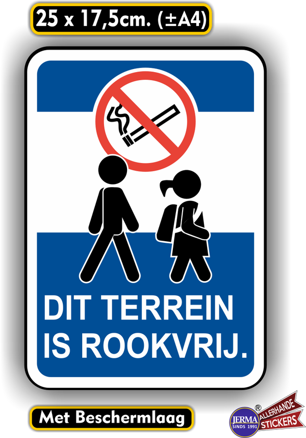 Dit terrein is rookvrij sticker. (903.32)