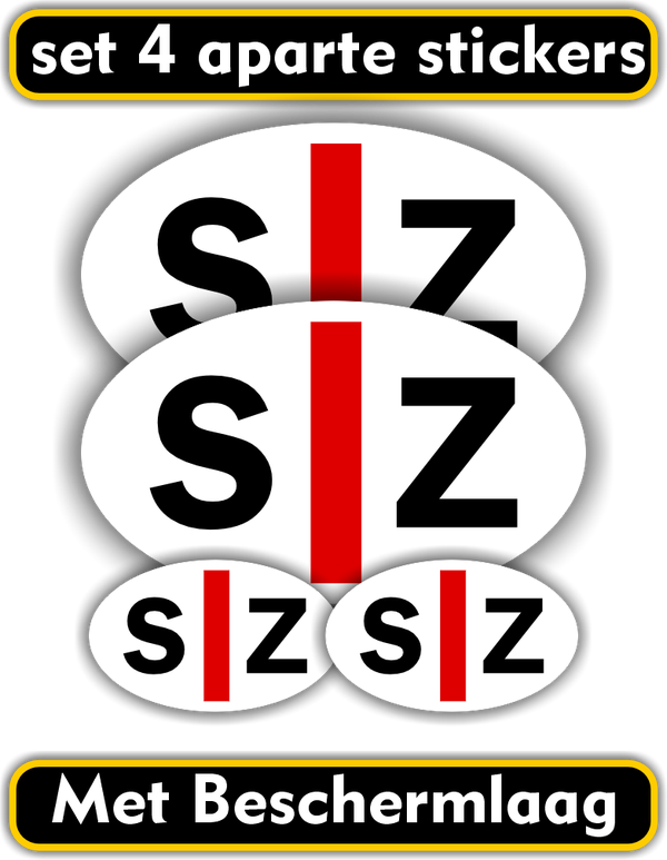 SZ slecht ziende Embleem stickers (921.44)