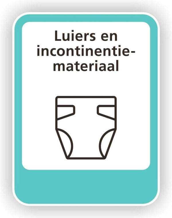 Inzamelpunt voor Luiers - Incontinentiemateriaal - Sticker (307.16)