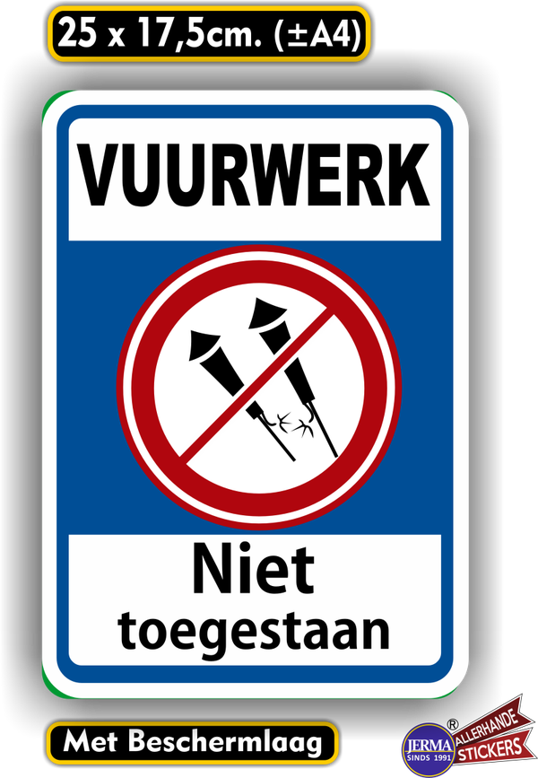 ​Vuurwerk niet toegestaan sticker. (975.48)