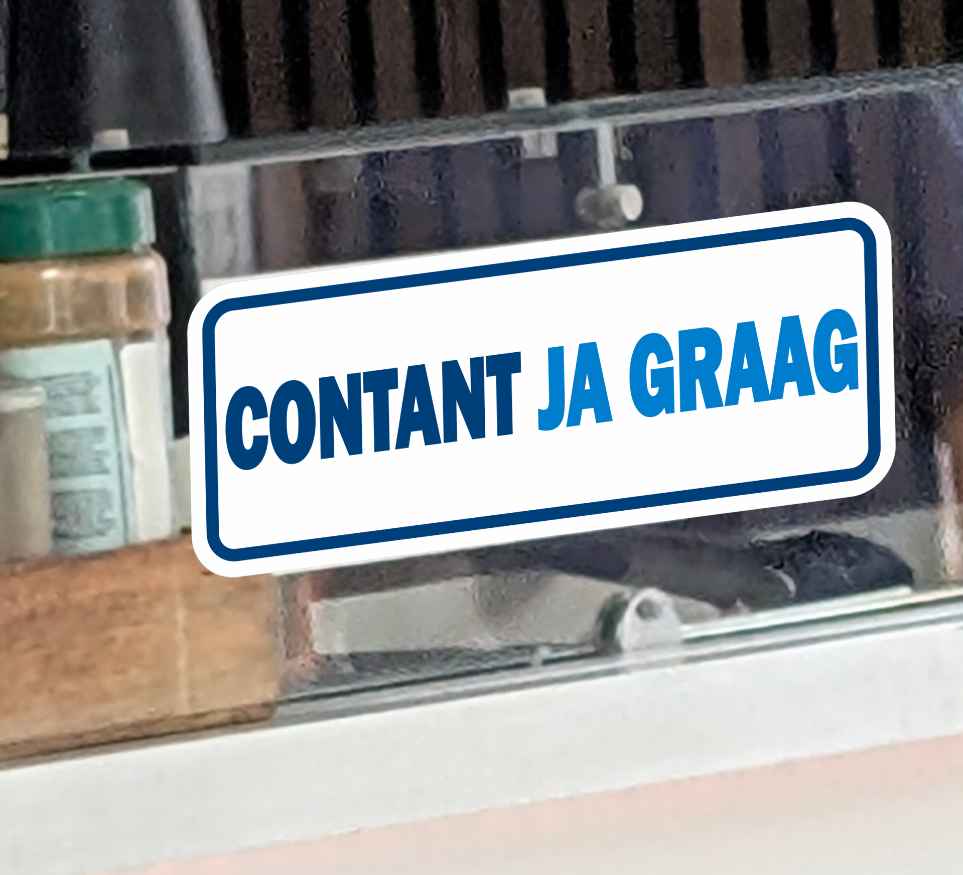 Contant ja Graag sticker