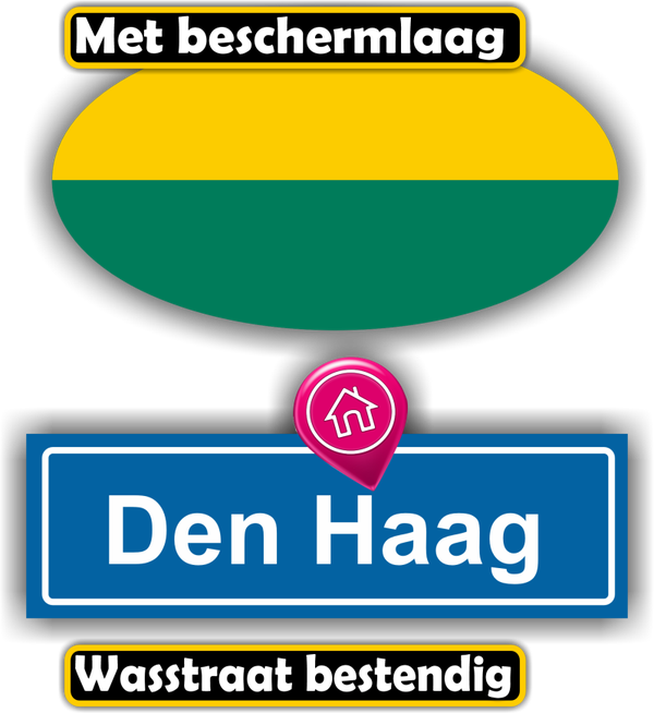 Den Haag stadsvlag auto stickers. (853.31)
