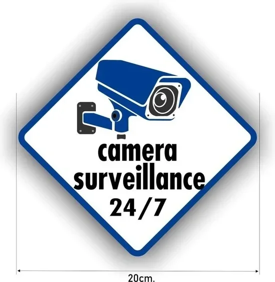 Camera surveillance sticker. (565.la40)