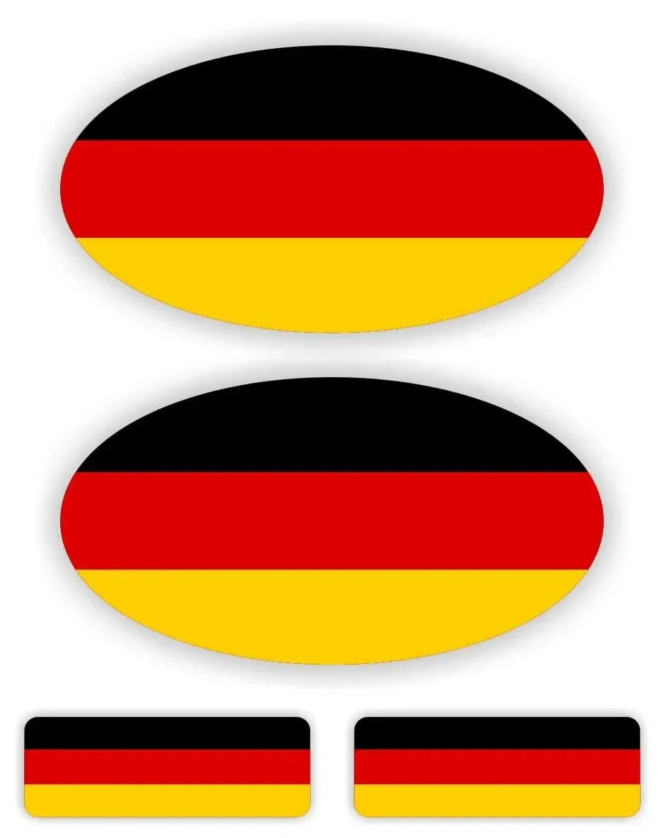 Autoaufkleber Deutsche Flagge. D, Duitse auto sticker set. (1012.la61)