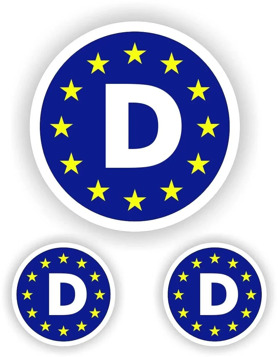 Europese Unie Duitse auto sticker set (1013.la61)