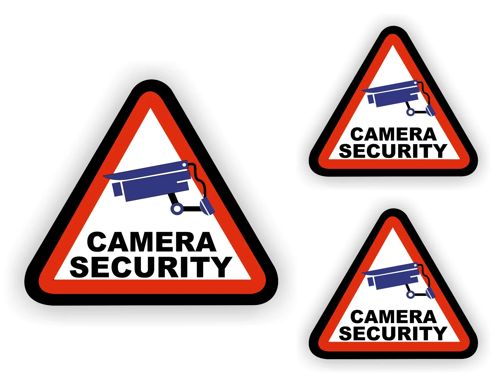 Camera Security stickers. (209.la12)