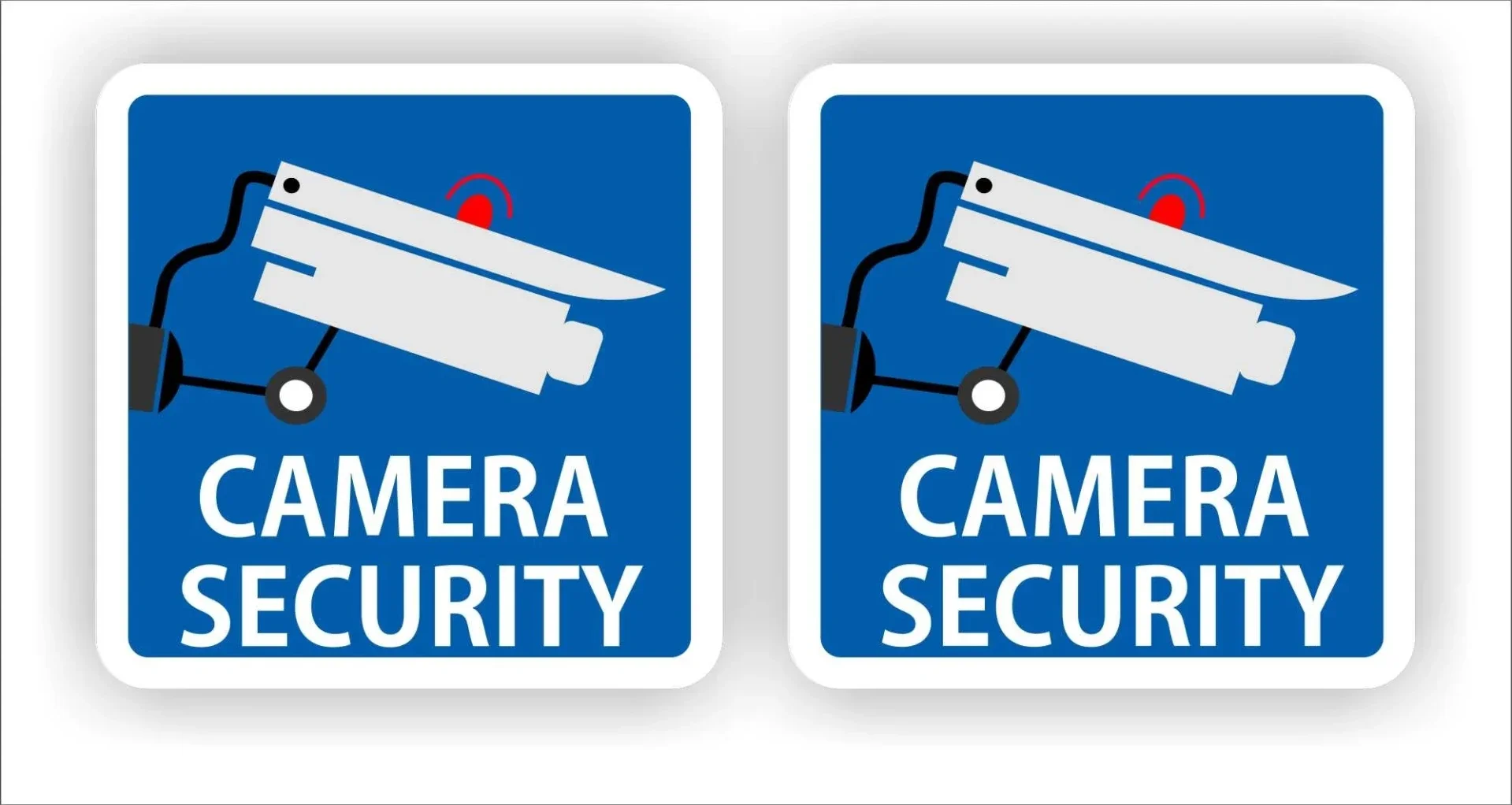 Camera security sticker set 2 stuks (437.la21)