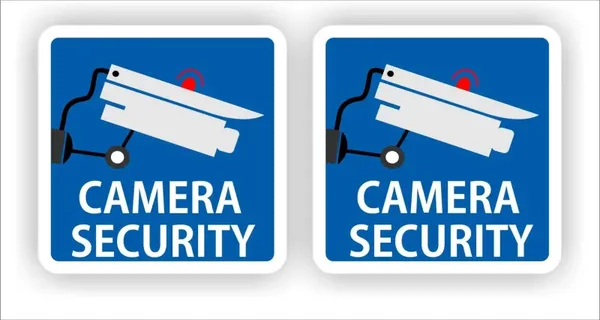 Camera security sticker set 2 stuks (437.la21)