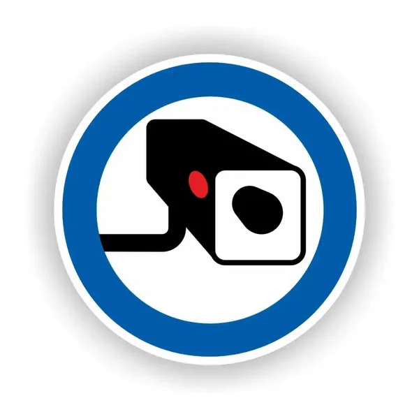 Camera toezicht sticker Ø20 (1446.la76)