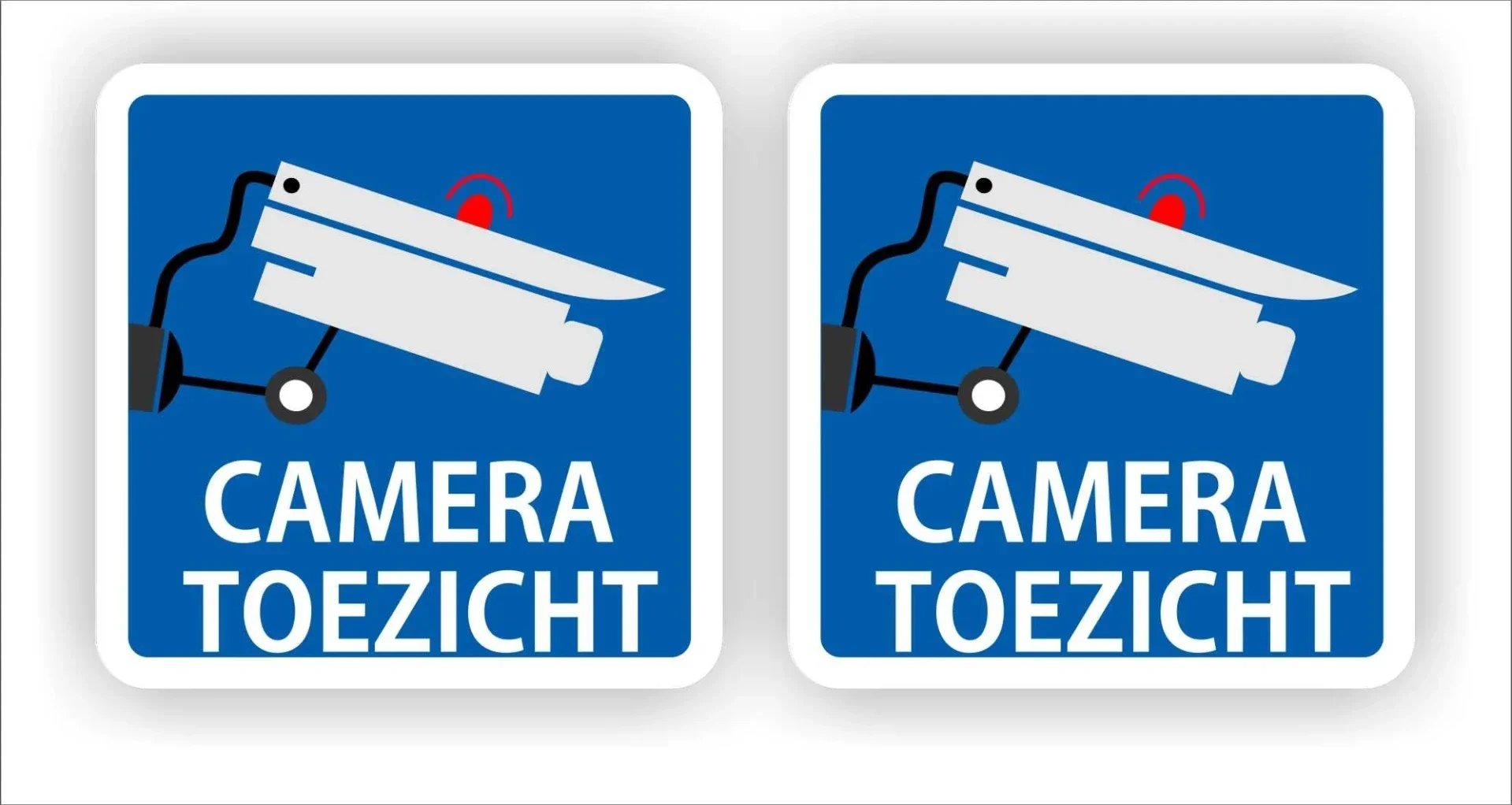 Cameratoezicht sticker set 2 stuks (435.la21)