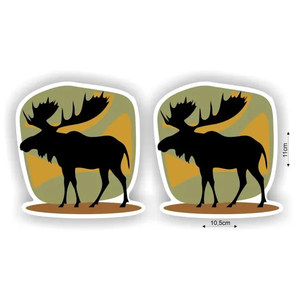 Eland auto embleem sticker set 2 stuks (1337.la68)