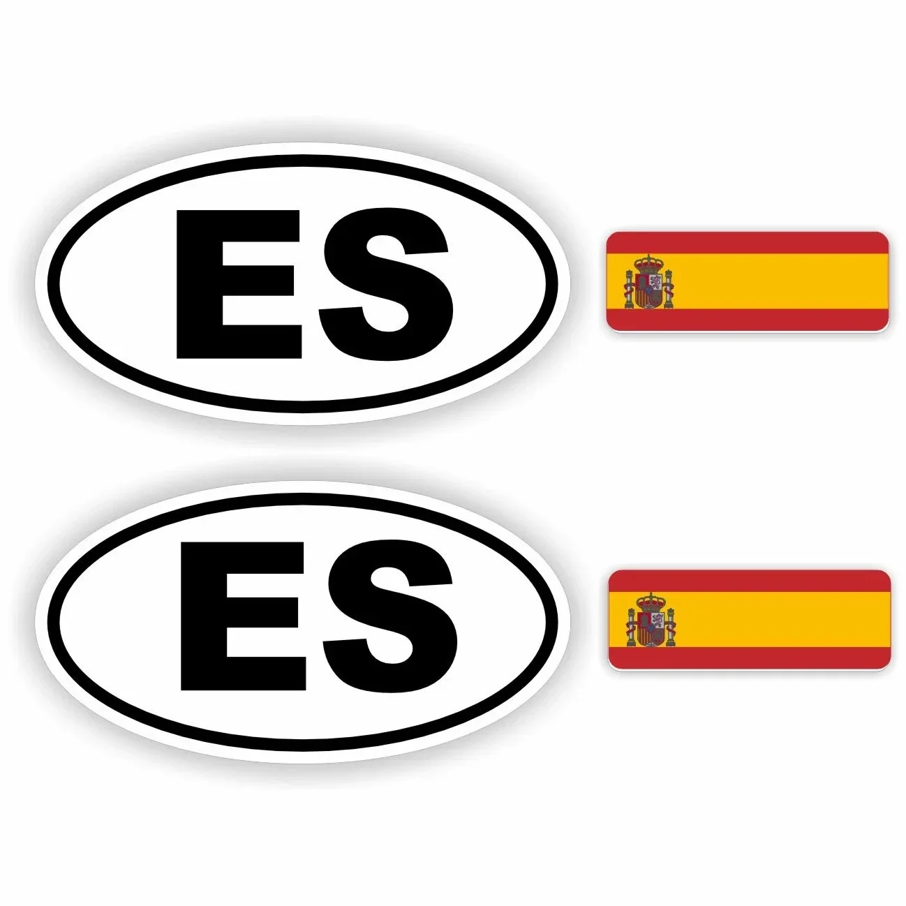 ES, Spanje auto sticker set.  (1343.la69)