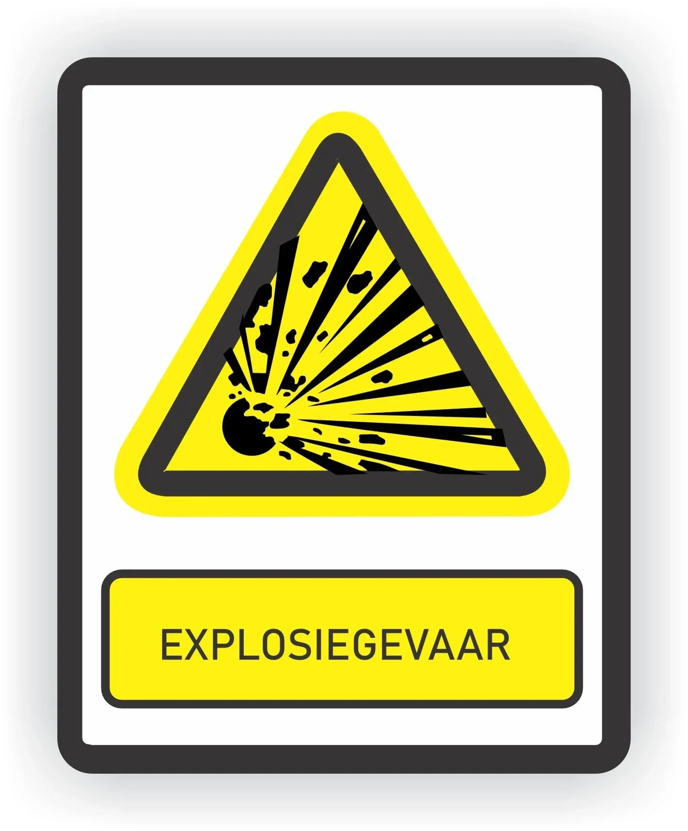 Explosiegevaar  ISO 7010 norm sticker (521.la24)