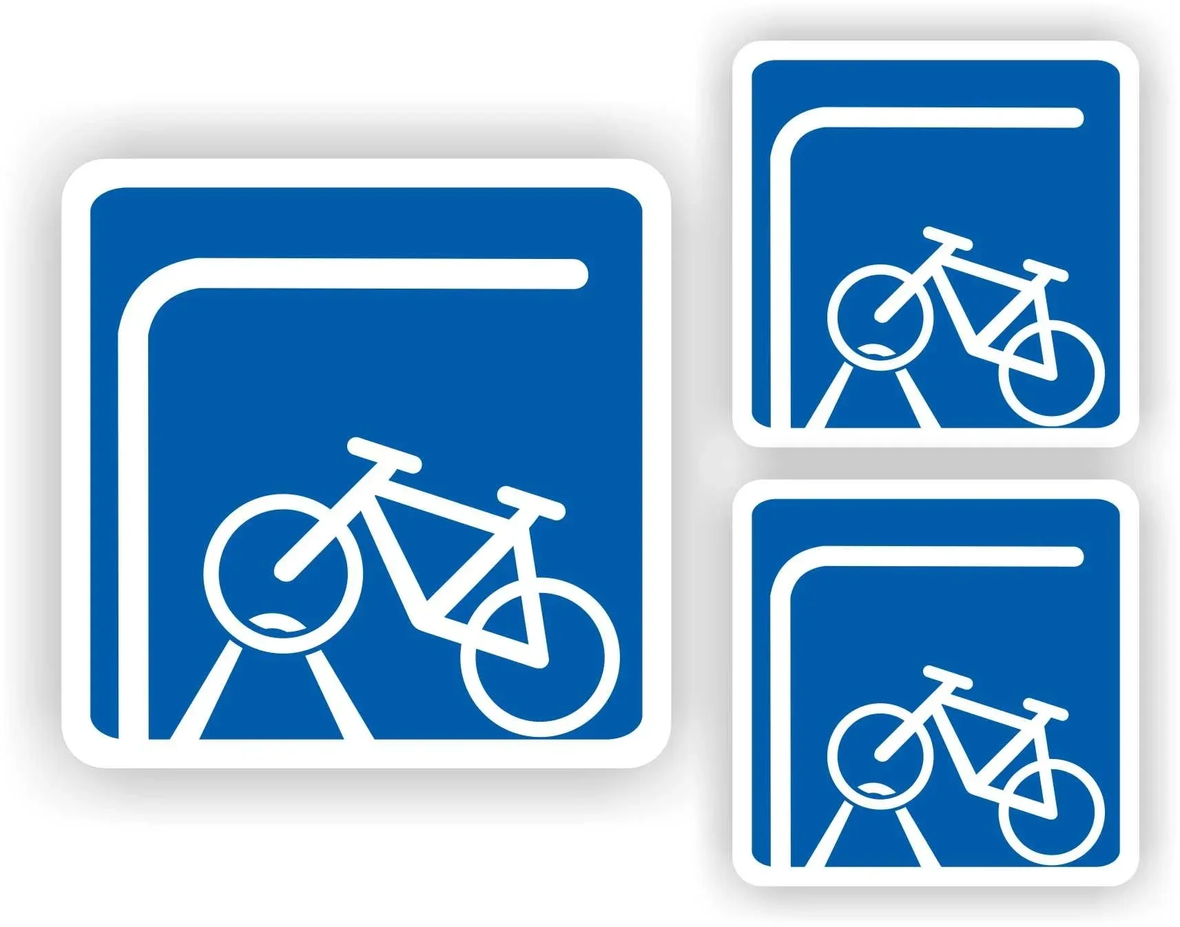 Fietsenstalling overdekt set 3 stickers (255.la13)