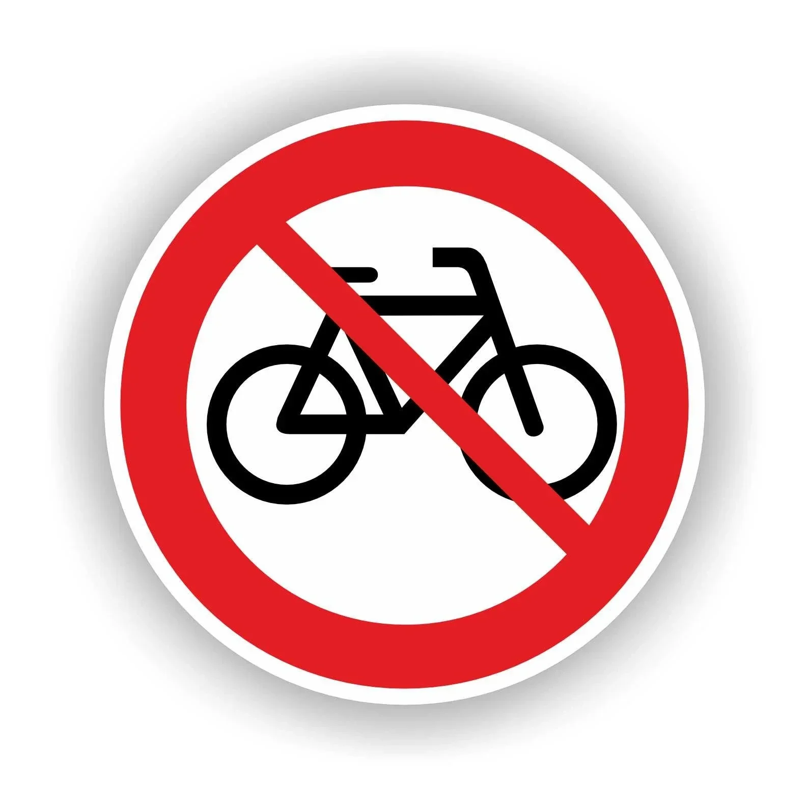 Geen fietsen plaatsen sticker Ø20cm (1440.la76)