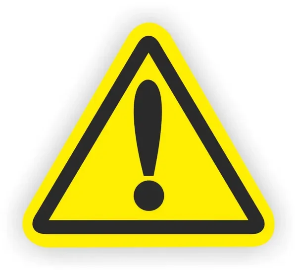 Driehoek sticker: Gevaar uitroepteken (217.la12)