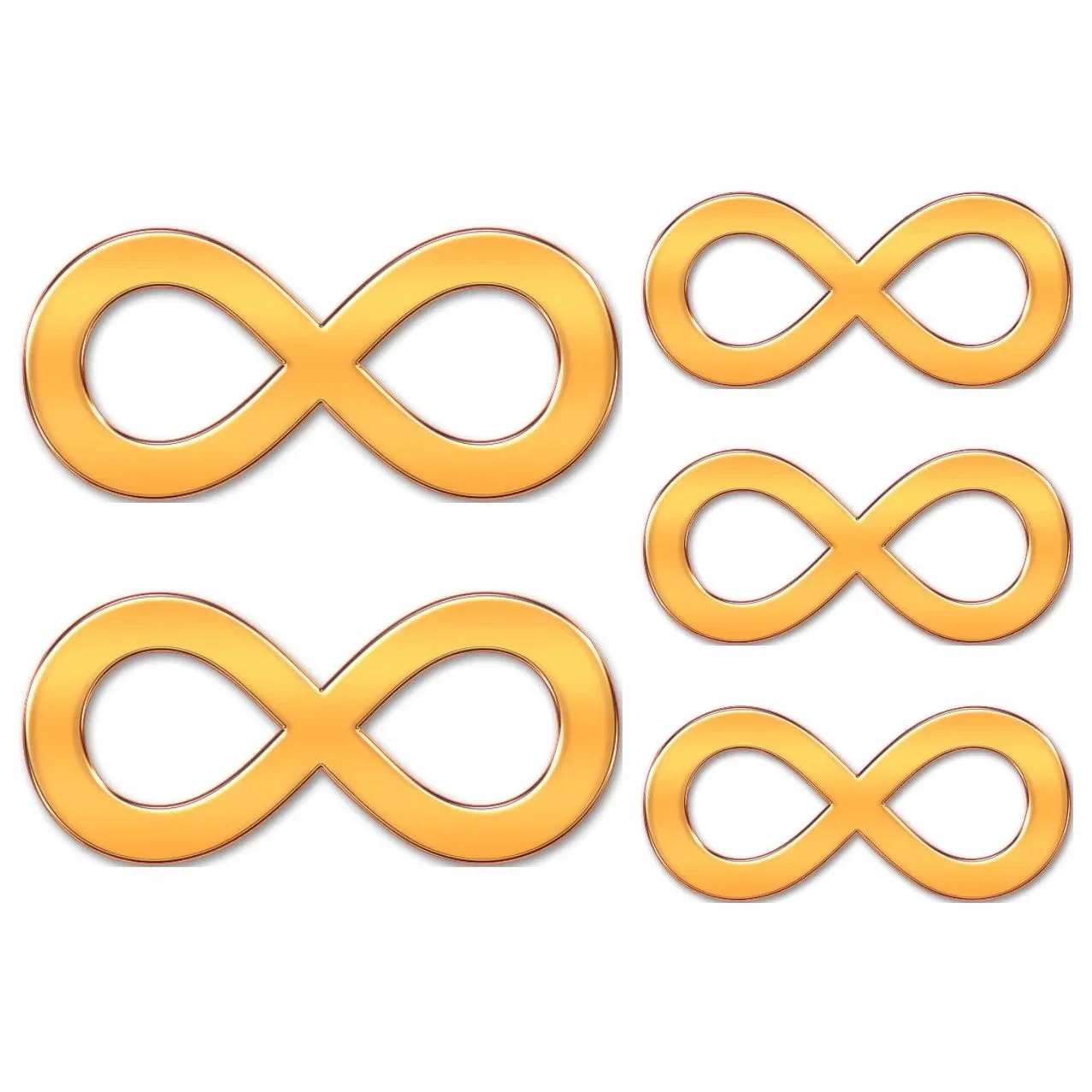 Infiniti sticker set  goud geel (1301.la66)