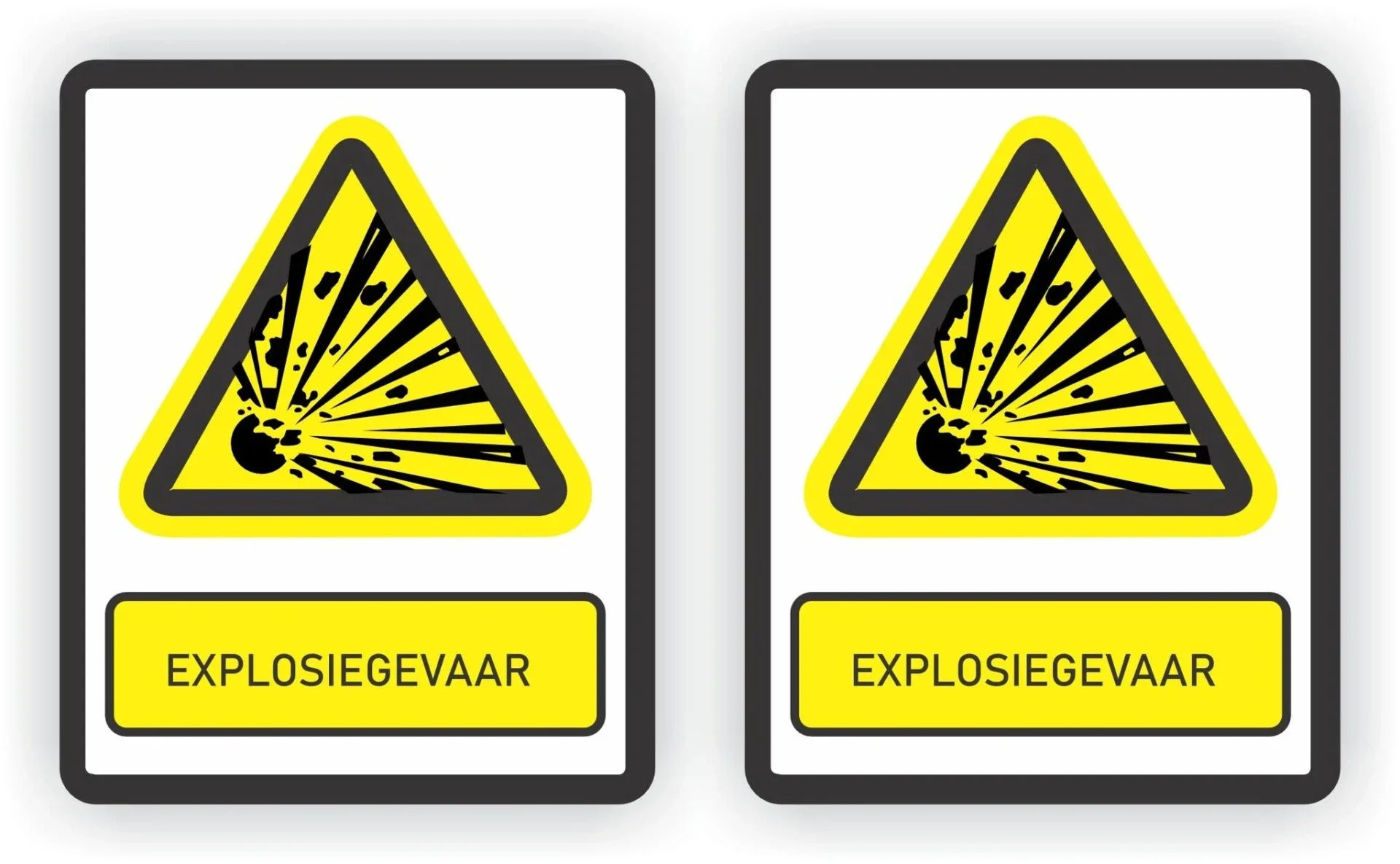 Explosiegevaar  ISO 7010 norm stickers (523.la24)