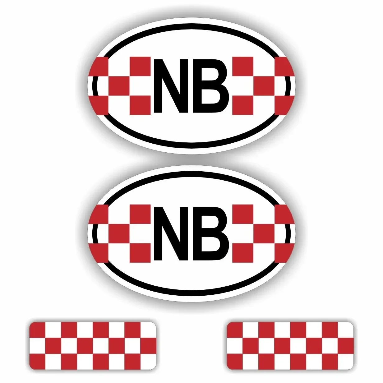 Provincie Brabant 2e model auto stickers. (1364.la70)