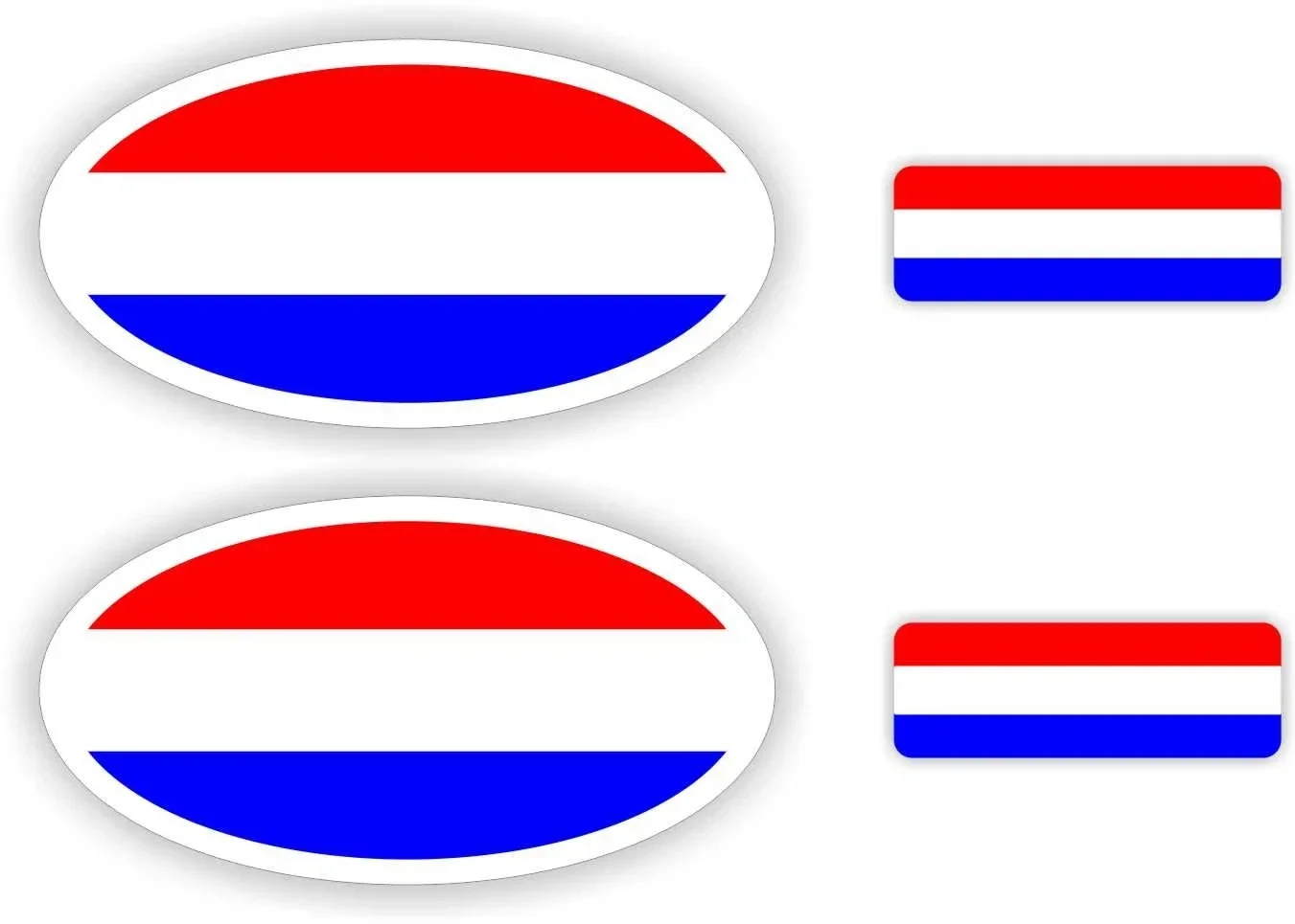 Nederlandse vlag, auto sticker set. (307.15)