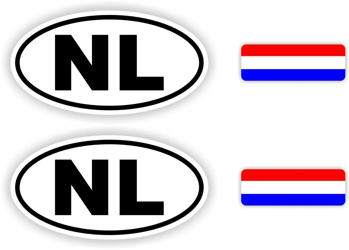 NL, Nederland auto sticker set. (305.la15)