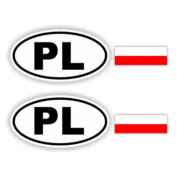 PL, Polen auto sticker set. (1345.la69)