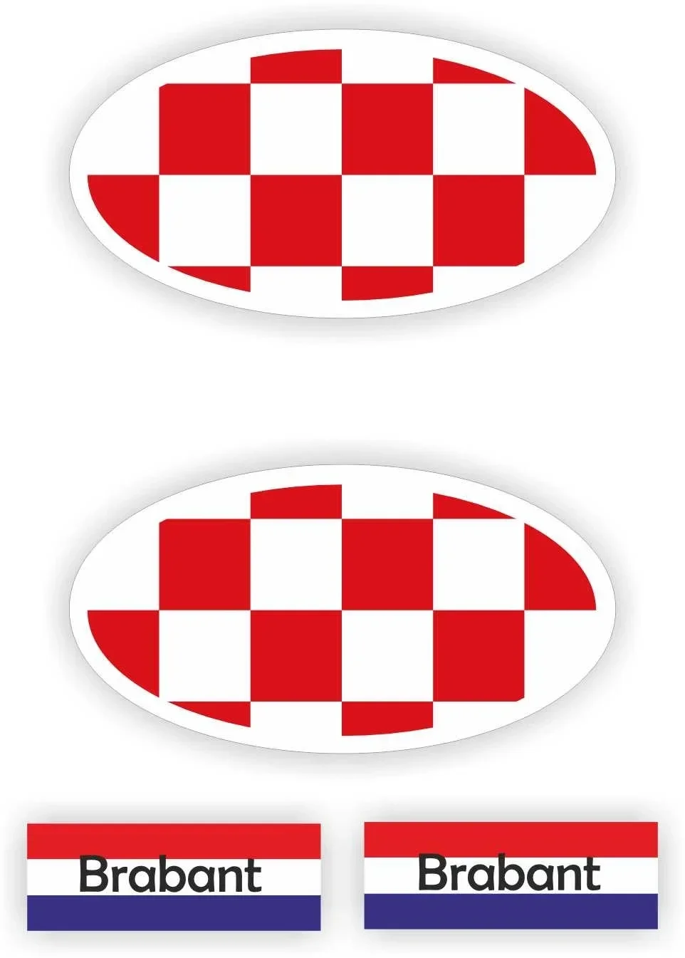 Provincie Brabant 1e model auto stickers. (291.la15)