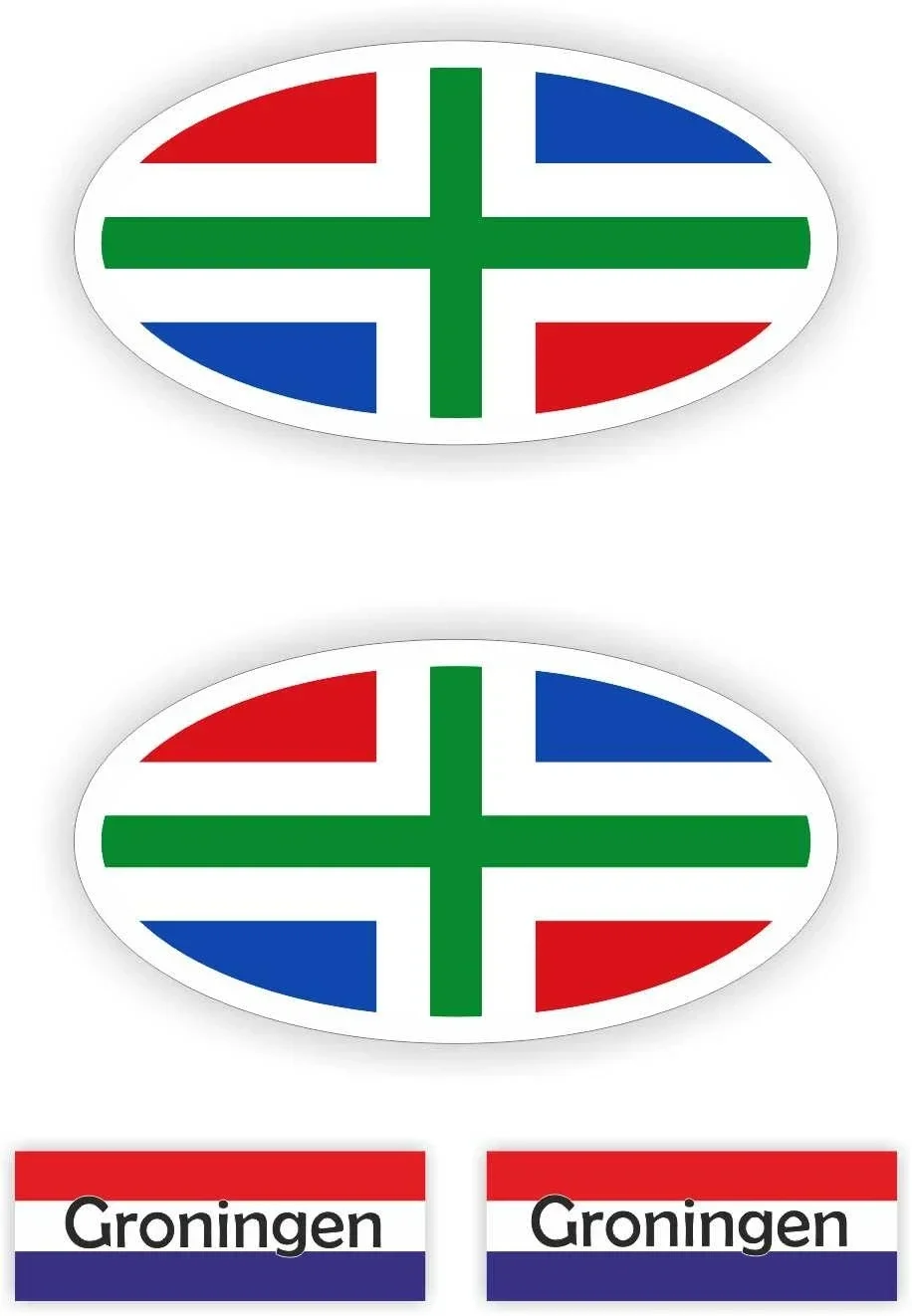 Provincie Groningen auto stickers. (285.la15)