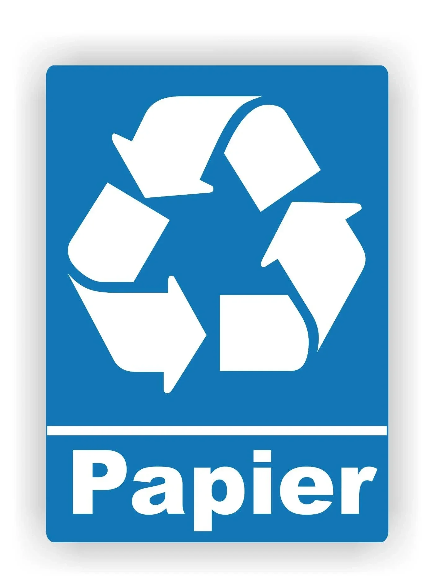 Papier recycling sticker (129.la4)