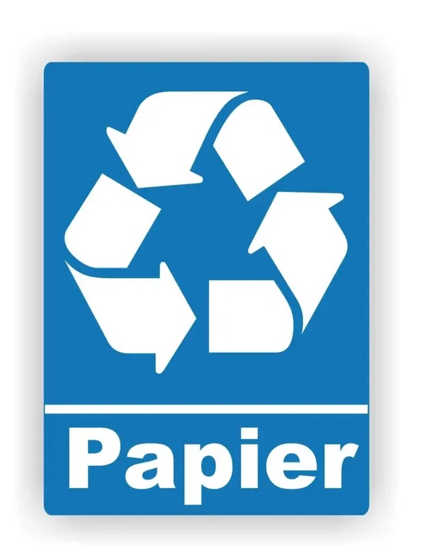 Papier recycling sticker (129.la4)