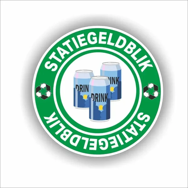 Statiegeld blikje inleveren sticker Ø 20 cm. (1209.la63)