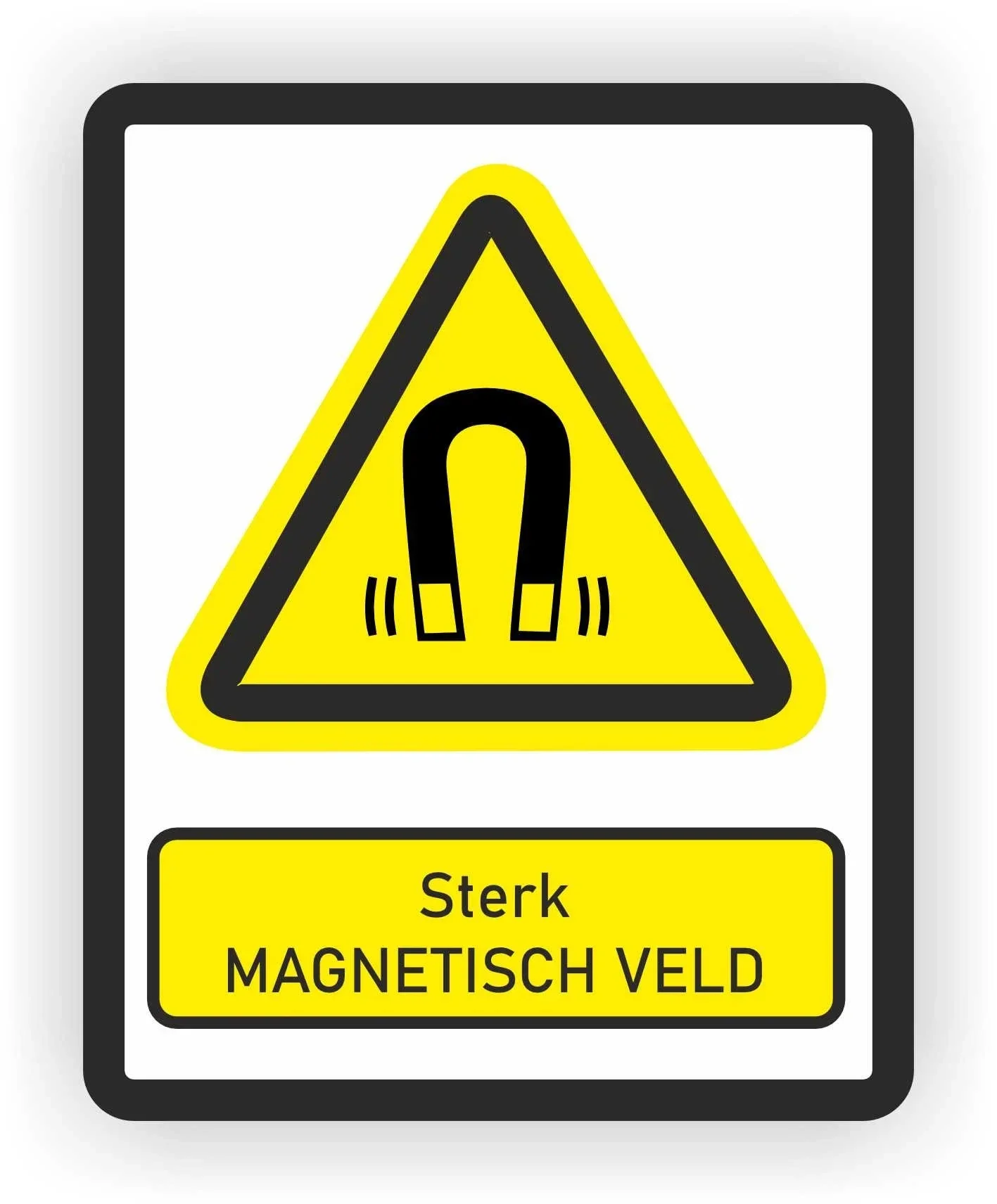 Sterk magnetisch  ISO 7010 norm stickers (545.la25)