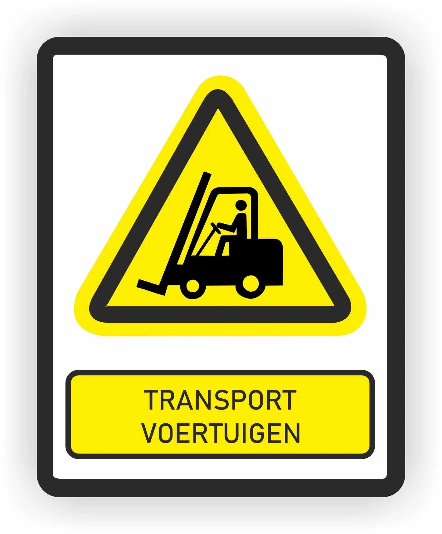 Heftruck ISO norm 7010 sticker (593.la26)