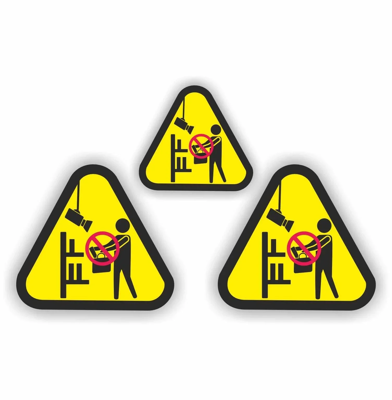 Winkeldiefstal 3 camera toezicht stickers (1220.la59)