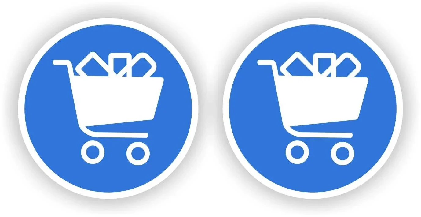 Winkelwagen gebruiken stickers  (1042.la51)