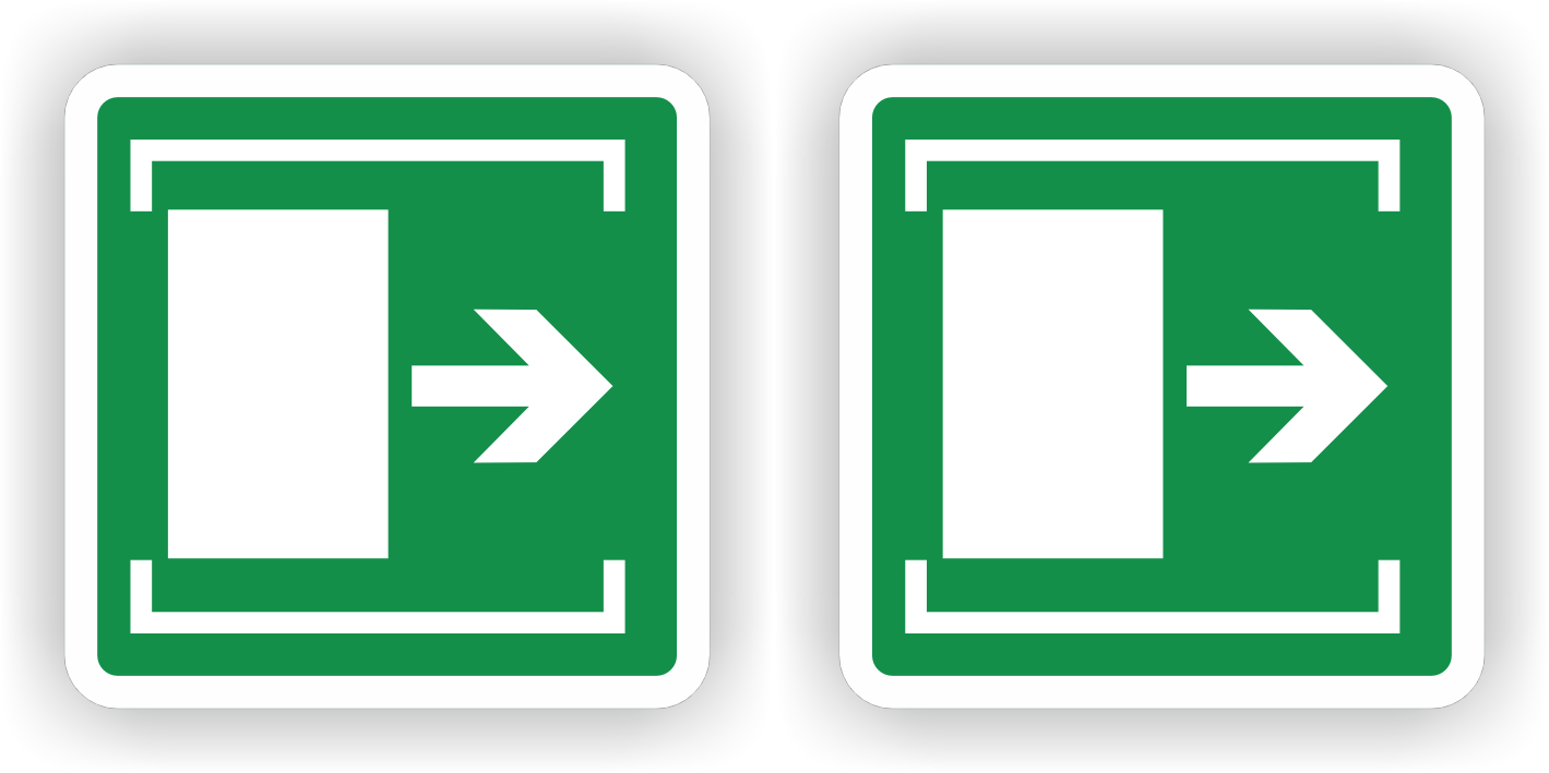 Schuifdeur sticker set (373.19)