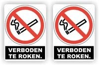 Verboden te Roken-sticker- set 2 stuks (763.30)