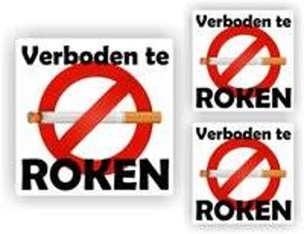 Roken Verboden-Stickers-3 stuks (243.13)